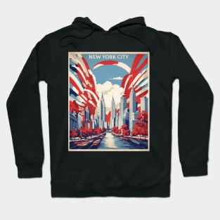 New York United States of America Tourism Vintage Poster Hoodie